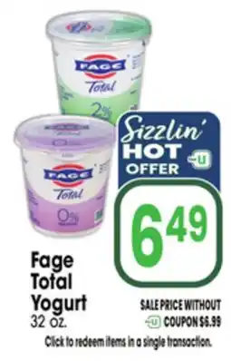 Jewel-Osco Fage Total Yogurt offer