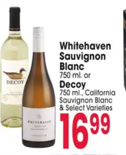 Jewel-Osco Whitehaven Sauvignon Blanc 750 ml. or Decoy offer