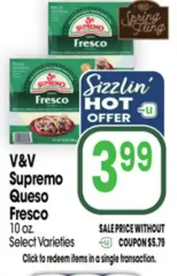 Jewel-Osco V&V Supremo Queso Fresco offer