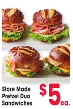 Jewel-Osco Pretzel Duo Sandwiches offer
