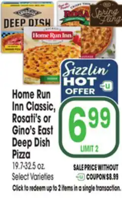 Jewel-Osco Home Run Inn Classic, Rosati's or Gino's East Deep Dish Pizza offer