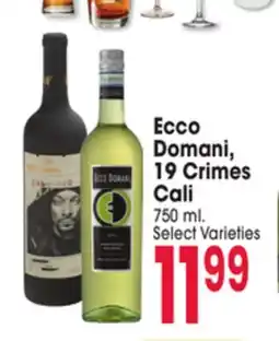 Jewel-Osco Ecco Domani, 19 Crimes Cali offer