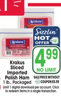 Jewel-Osco Krakus Sliced Imported Polish Ham offer
