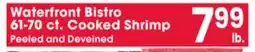 Jewel-Osco Waterfront Bistro 61-70 ct. Cooked Shrimp offer