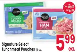 Jewel-Osco Signature Select Lunchmeat Pouches offer