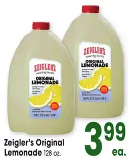 Jewel-Osco Zeigler's Original Lemonade offer