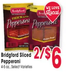 Jewel-Osco Bridgford Sliced Pepperoni offer