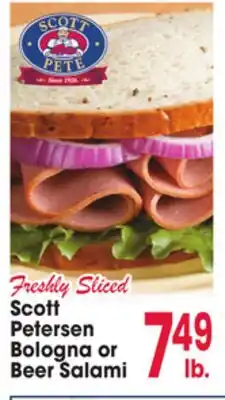 Jewel-Osco Scott Petersen Bologna or Beer Salami offer