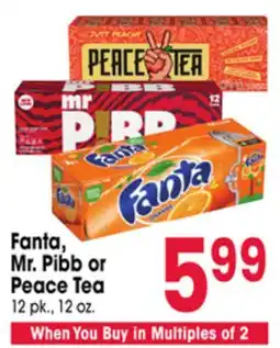 Jewel-Osco Fanta, Mr. Pibb or Peace Tea offer