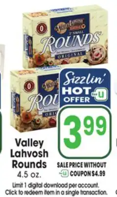 Jewel-Osco Valley Lahvosh Rounds offer