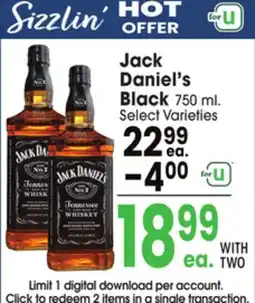 Jewel-Osco Jack Daniel's Black offer
