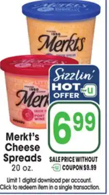 Jewel-Osco Merkt's Cheese Spreads offer