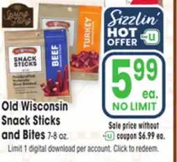 Jewel-Osco Old Wisconsin Snack Sticks offer