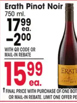 Jewel-Osco Erath Pinot Noir offer