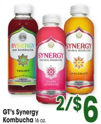 Jewel-Osco GT's Synergy Kombucha offer
