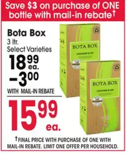 Jewel-Osco Bota Box offer