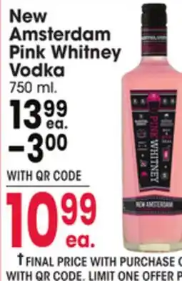 Jewel-Osco New Amsterdam Pink Whitney Vodka offer
