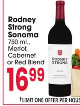 Jewel-Osco Rodney Strong Sonoma offer