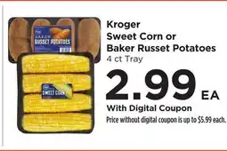 Food 4 Less Kroger Sweet Corn or Baker Russet Potatoes offer