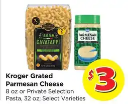 Food 4 Less Kroger Grated Parmesan Cheese offer