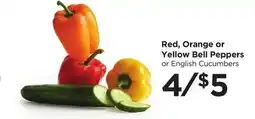 Food 4 Less Red, Orange or Yellow Bell Peppers offer