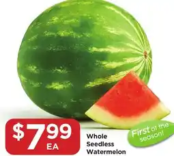 Food 4 Less Whole Seedless Watermelon offer
