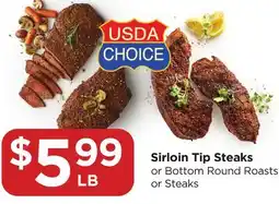 Food 4 Less Sirloin Tip Steaks offer