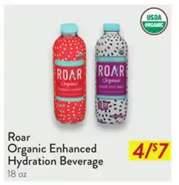 Fresh Thyme Roar Organic Enhanced Hydration Beverage offer