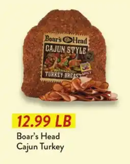 Fresh Thyme Boar's Head Cajun Turkey offer