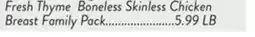 Fresh Thyme Fresh Thyme Boneless Skinless Chicken Breast offer