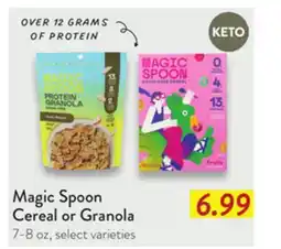 Fresh Thyme Magic Spoon Cereal or Granola offer