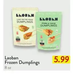 Fresh Thyme Laoban Frozen Dumplings offer