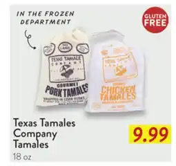 Fresh Thyme Texas Tamales Company Tamales offer