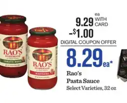 Mariano's Rao's Pasta Sauce offer