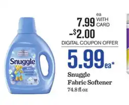 Mariano's Snuggle Fabric Softener offer