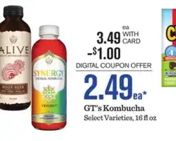 Mariano's GT's Kombucha offer
