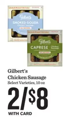Mariano's Gilbert's Chicken Sausage offer