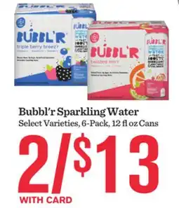 Mariano's Bubbl'r Sparkling Water offer
