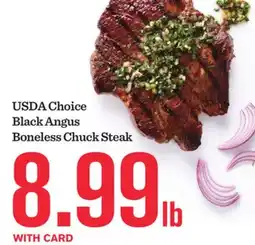 Mariano's USDA Choice Black Angus Boneless Chuck Steak offer