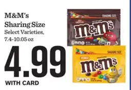 Mariano's M&M's Sharing Size offer