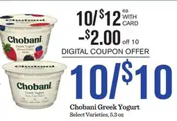 Mariano's Chobani Greek Yogurt offer