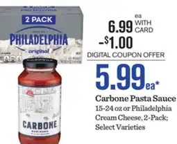 Mariano's Carbone Pasta Sauce offer