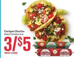 Mariano's Cacique Chorizo offer