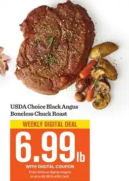 Mariano's USDA Choice Black Angus Boneless Chuck Roast offer