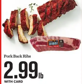 Mariano's Pork Back Ribs offer
