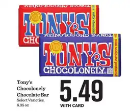 Mariano's Tony's Chocolonely Chocolate Bar offer