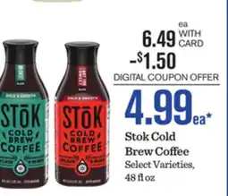 Mariano's Stok Cold Brew Coffee offer