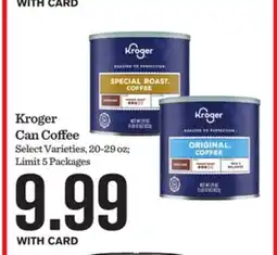 Mariano's Kroger Can Coffee offer