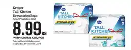 Mariano's Kroger Tall Kitchen Drawstring Bags offer