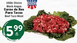 Rio Valley Market USDA Choice Black Angus Carne de Res Para Tacos offer